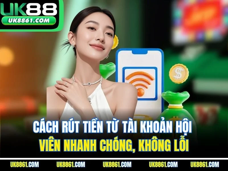 Cách rút tiền từ tài khoản hội viên  nhanh chóng, không lỗi