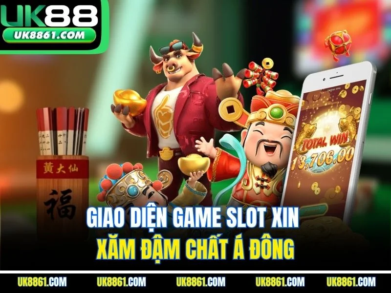 Giao diện game slot xin xăm đậm chất Á Đông