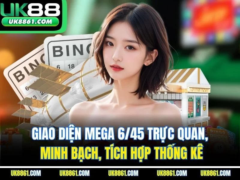 Giao diện Mega 6/45 trực quan, minh bạch, tích hợp thống kê