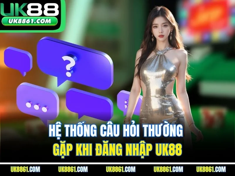 Hệ thống câu hỏi thường gặp khi  đăng nhập UK88