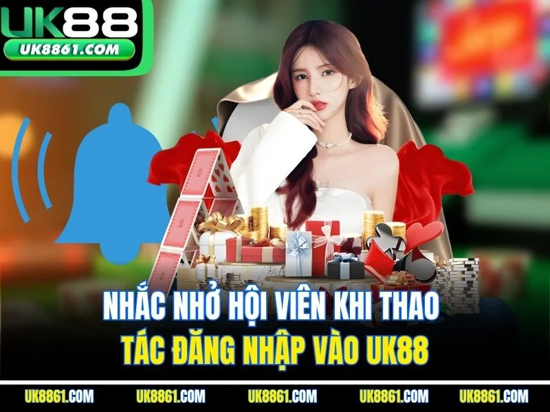 Nhắc nhở hội viên khi thao tác đăng nhập vào UK88